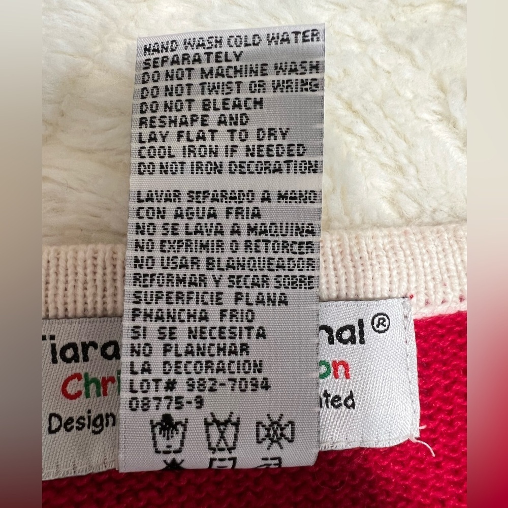 Vintage Tiara International Christmas Collection Stocking Cardigan Sweater XL - Picture 6 of 9